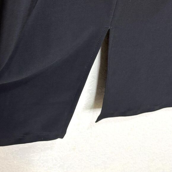 IC by Connie K Shirt Womens Large Black White Striped Oversized Tunic Made USA - Picture 5 of 6